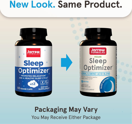 Jarrow Formulas Sleep Optimizer - Veggie Caps - Promotes Healthy Sleep