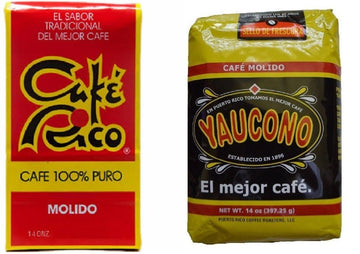 Puerto Rican Variety Pack Ground Coffee - Yaucono & Cafe Rico Bags