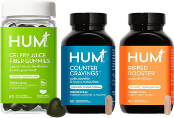 HUM Lost It Bundle: Counter Cravings + Ripped Rooster + Celery Juice F
