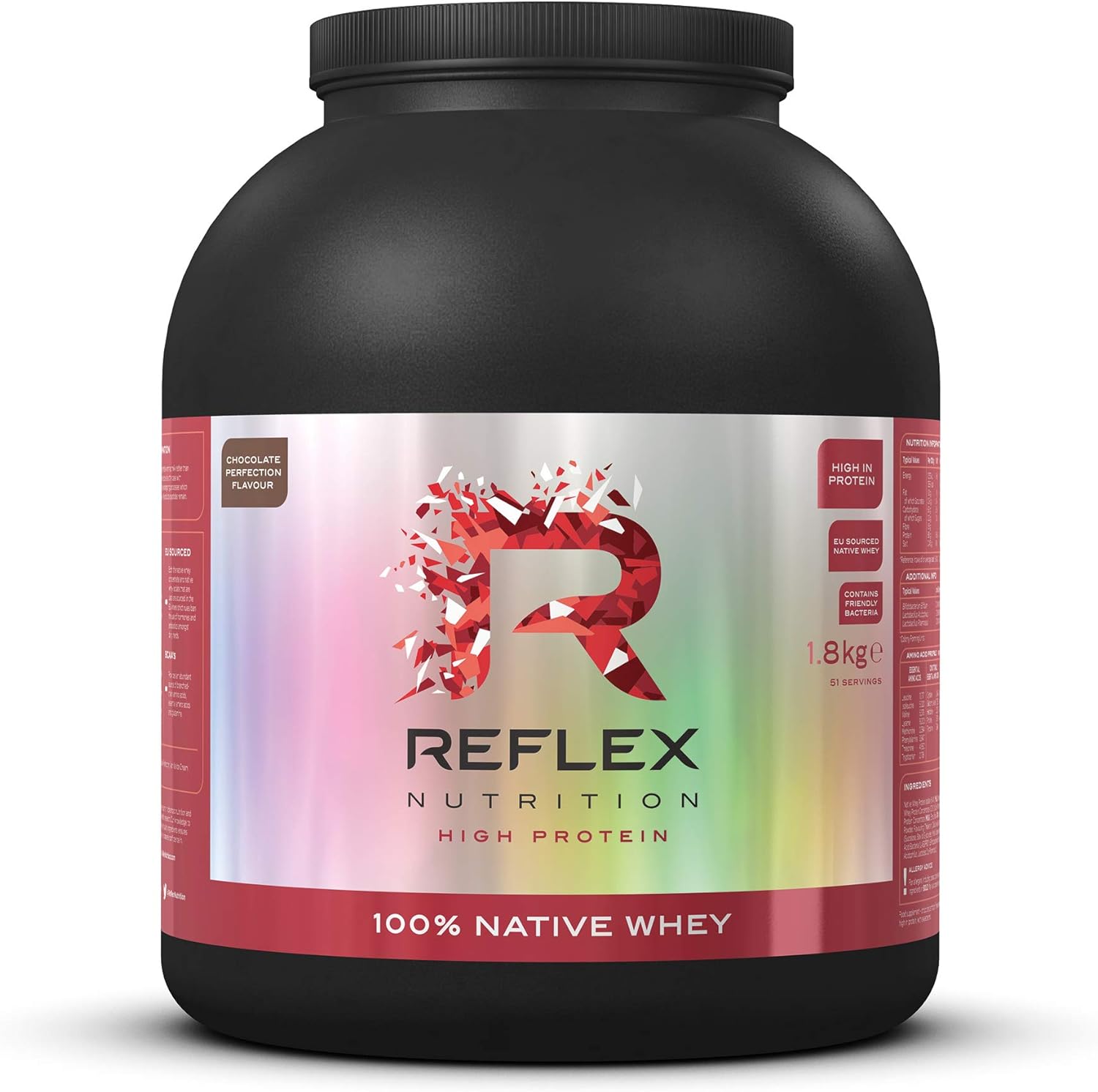 Reflex Nutrition Native Whey Protein Powder 28g Protein 2.1g Carbs 0.52.07 Kilo Grams