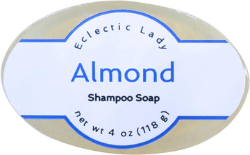 Eclectic Lady Almond Shampoo Soap Bar with Pure Argan Oil, Silk Protein, Honey Protein and Extracts of Calendula ower, Aloe, Carrageenan, Sunower - 4  Bar