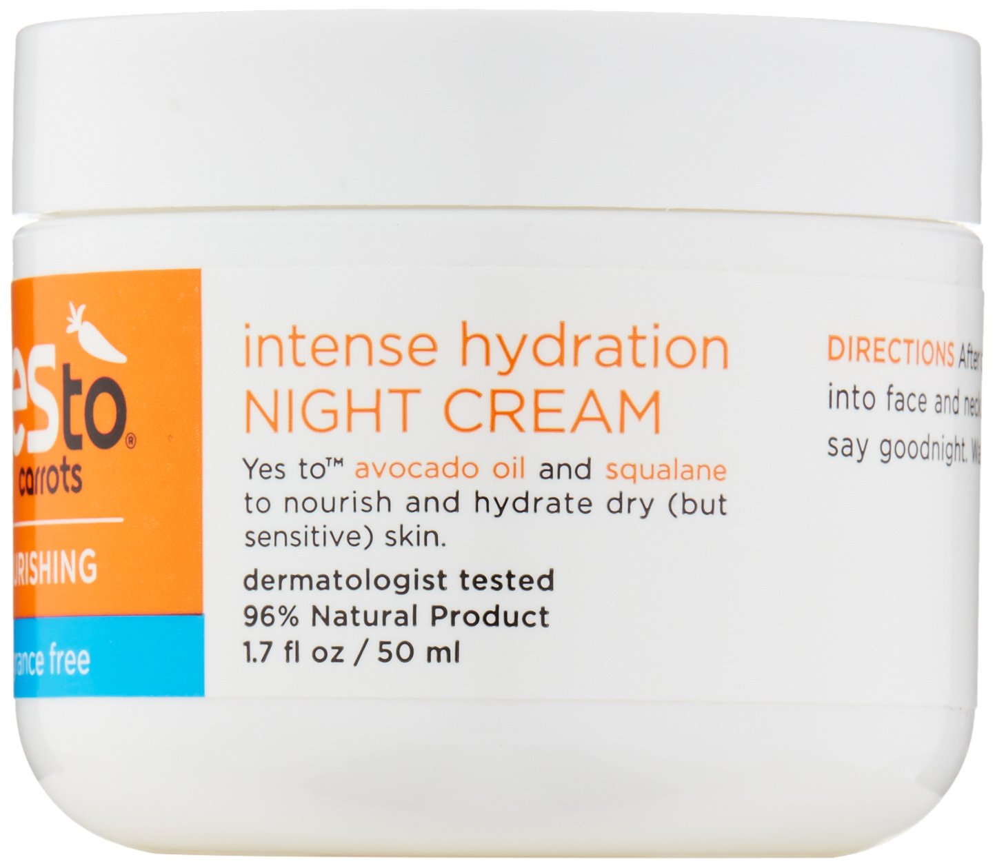 Esupli.com Yes To Carrots Fragrance-Free Intense Hydration Night Cream,