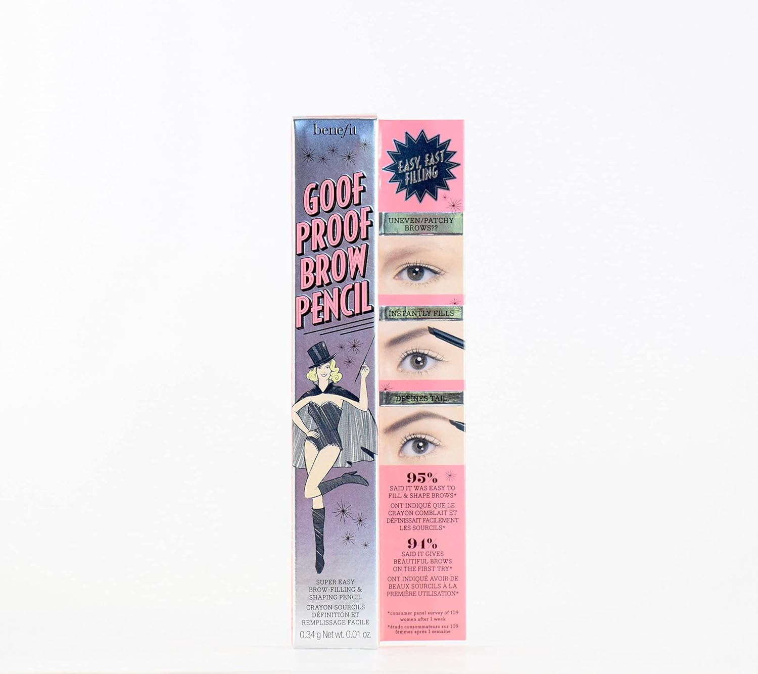 Benefit Goof Proof Brow Pencil Super Easy Eyebrow Shaping and Filling Tool - Shade 2