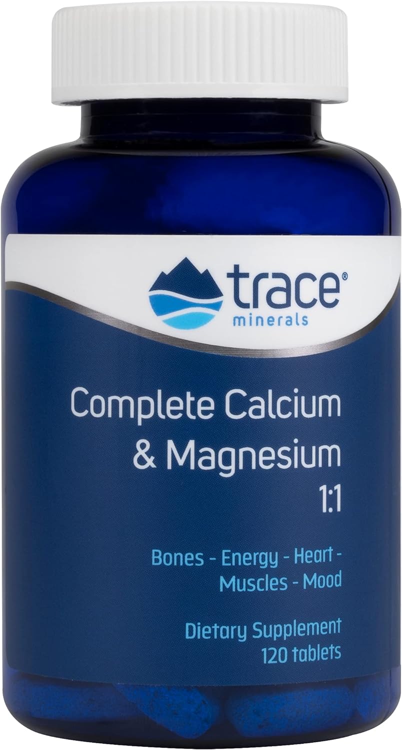 Trace Minerals Complete Cal/Mag 1:1, Tablets, 120-Count