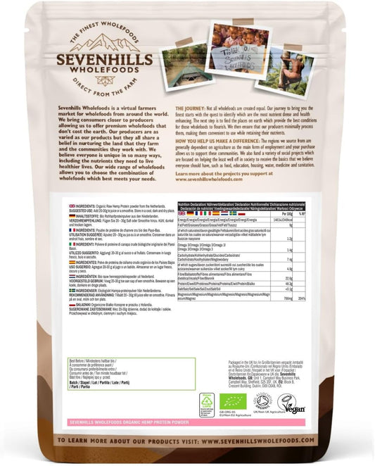 Sevenhills Wholefoods Organic Hemp Protein Powder 2kg

SIZE: 2 kg (Pac2 Kilo Grams