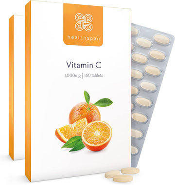 Healthspan Vitamin C 1,000mg (10 months' supply) | Support your immune580 Grams