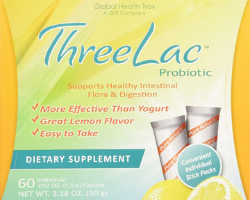 (4) ThreeLac Candida Probiotic Defense by Global Health Trax