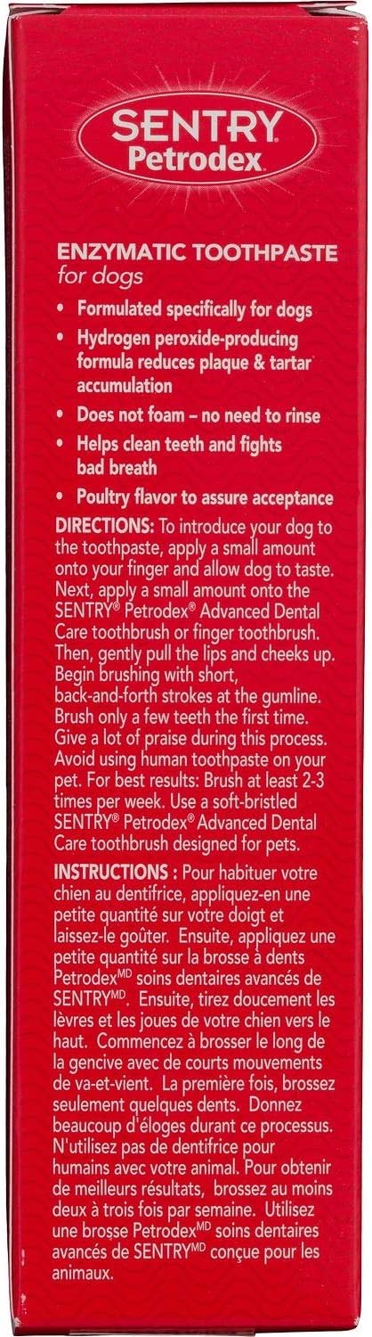 Petrodex 3 Pack of Enzymatic Toothpaste for Dogs, 6.2 Ounces