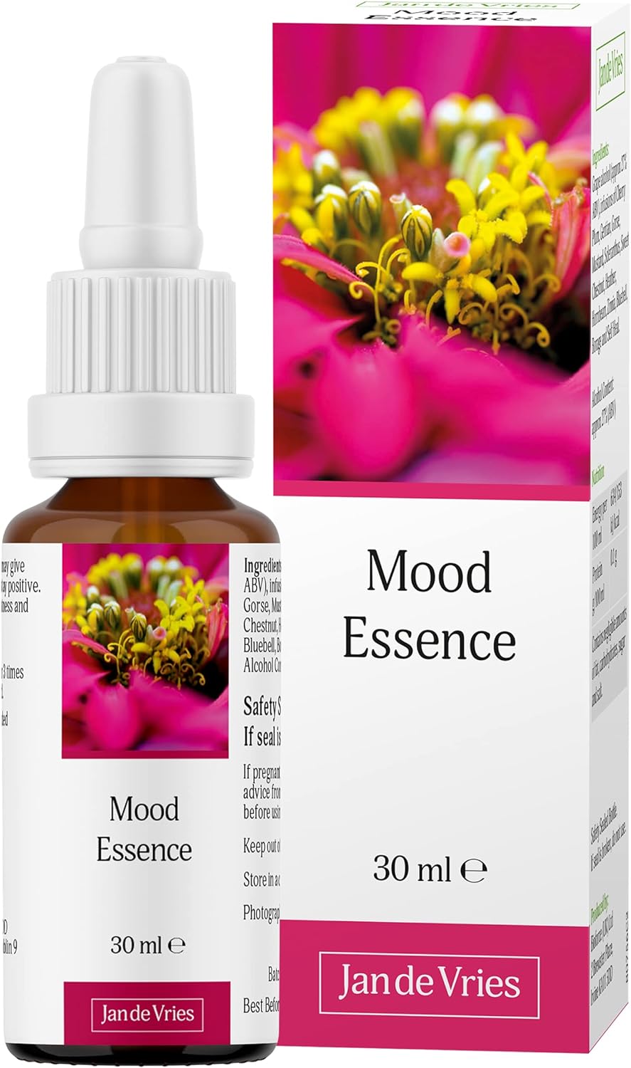 Jan de Vries Mood Essence | Flower Essence | Promote a More Positive P80 Grams