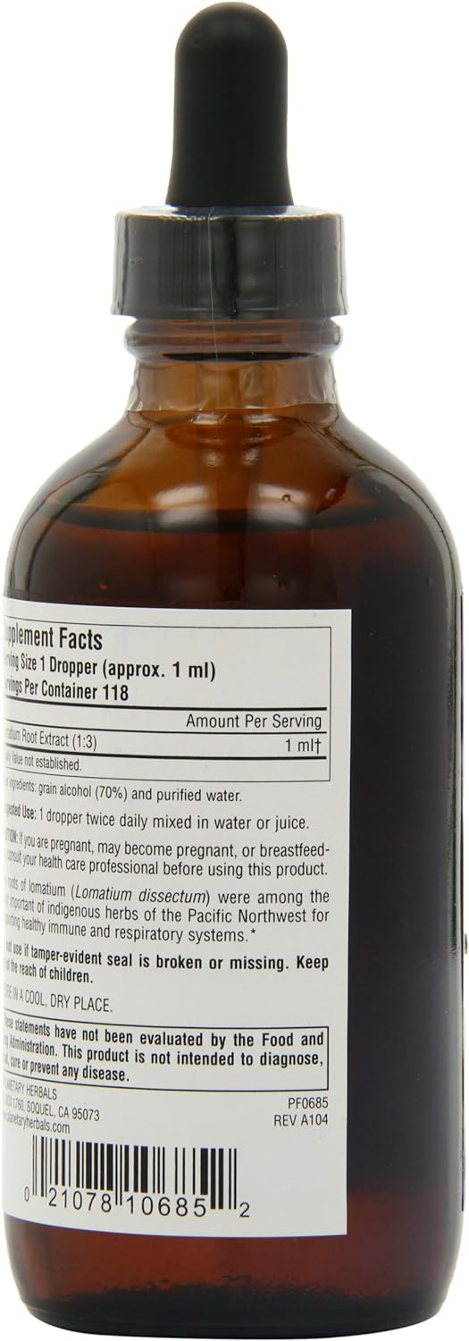 Planetary Herbals Lomatium Full Spectrum Liquid, Respiratory and Immun