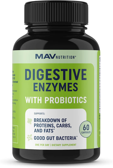 Digestive Enzymes with Probiotics for Bloating Relief & Dige