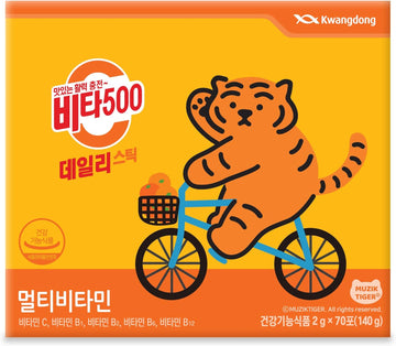 Kwangdong Vita500 Daily Stick - Multivitamin Powder, Vitamin C 500Mg,