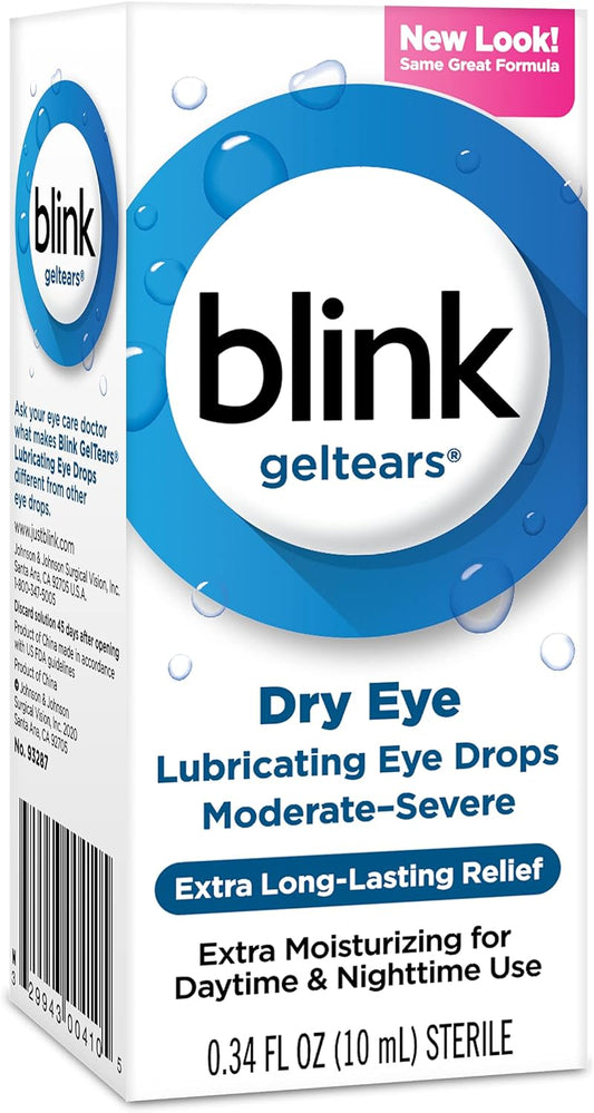 Blink Blink Gel Tears Lubricating Eye Drops, 10 ml Pack of 4