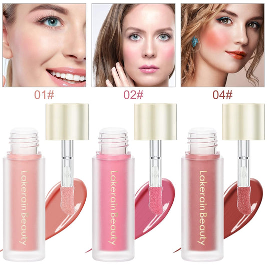 SOYUB Soft Liquid Blush Makeup Set, Beauty Blush Makeup for Long-Lasting, Smudge Proof,Dewy Finish, Moisturizing Face Blush Stick for Cheek, Pack of 3