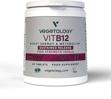 Vegetology Vitamin B12 Supplements ? Vegan B12 Vitamins for Energy Sup