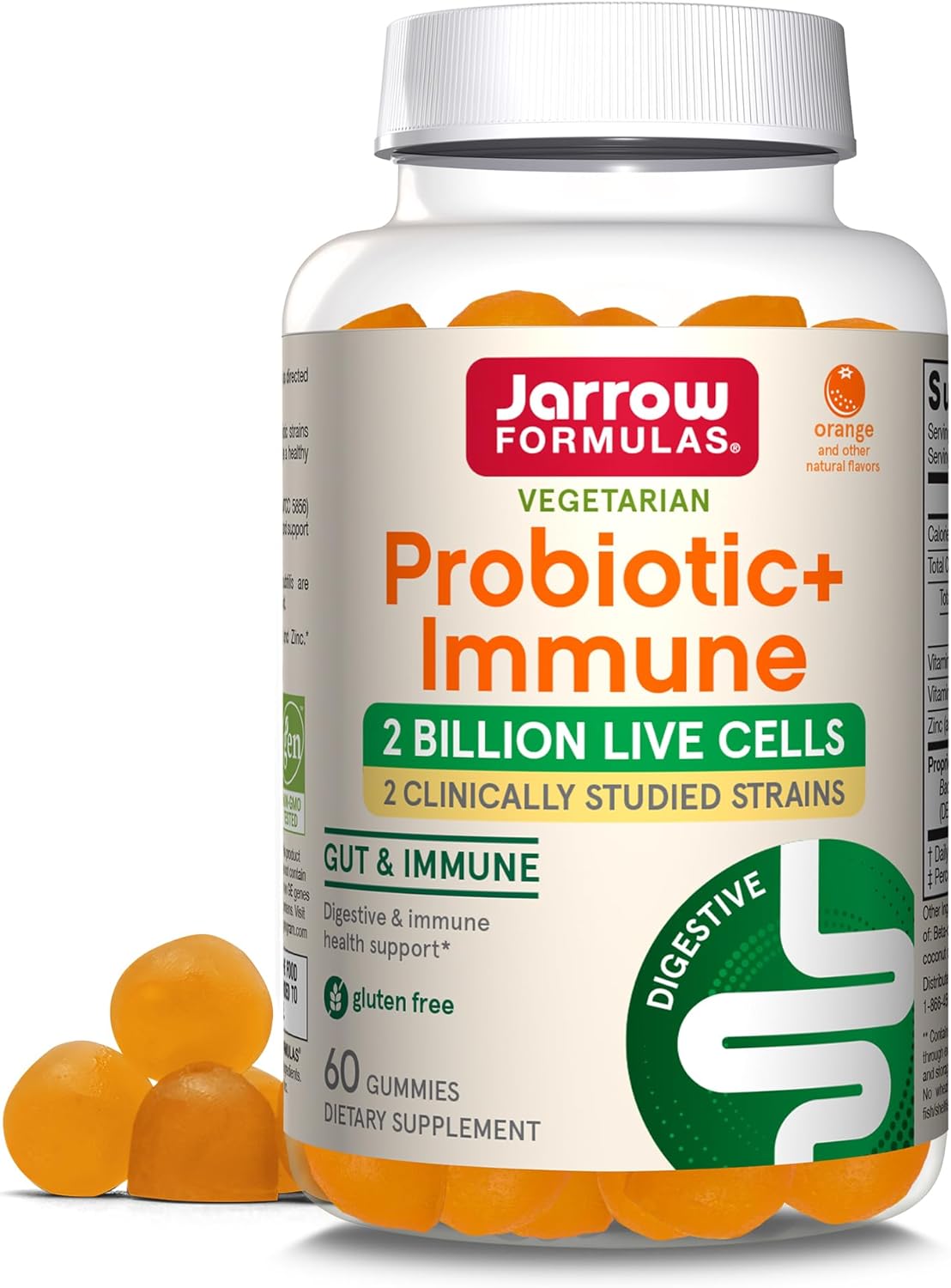 Jarrow Formulas Probiotic+ Immune Dietary Supplement For Digestive & I6.56 Ounces