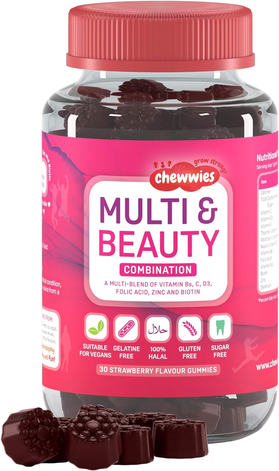 Womens Multivitamin & Mineral  Vegan Chewable Gummies - Formulated F
