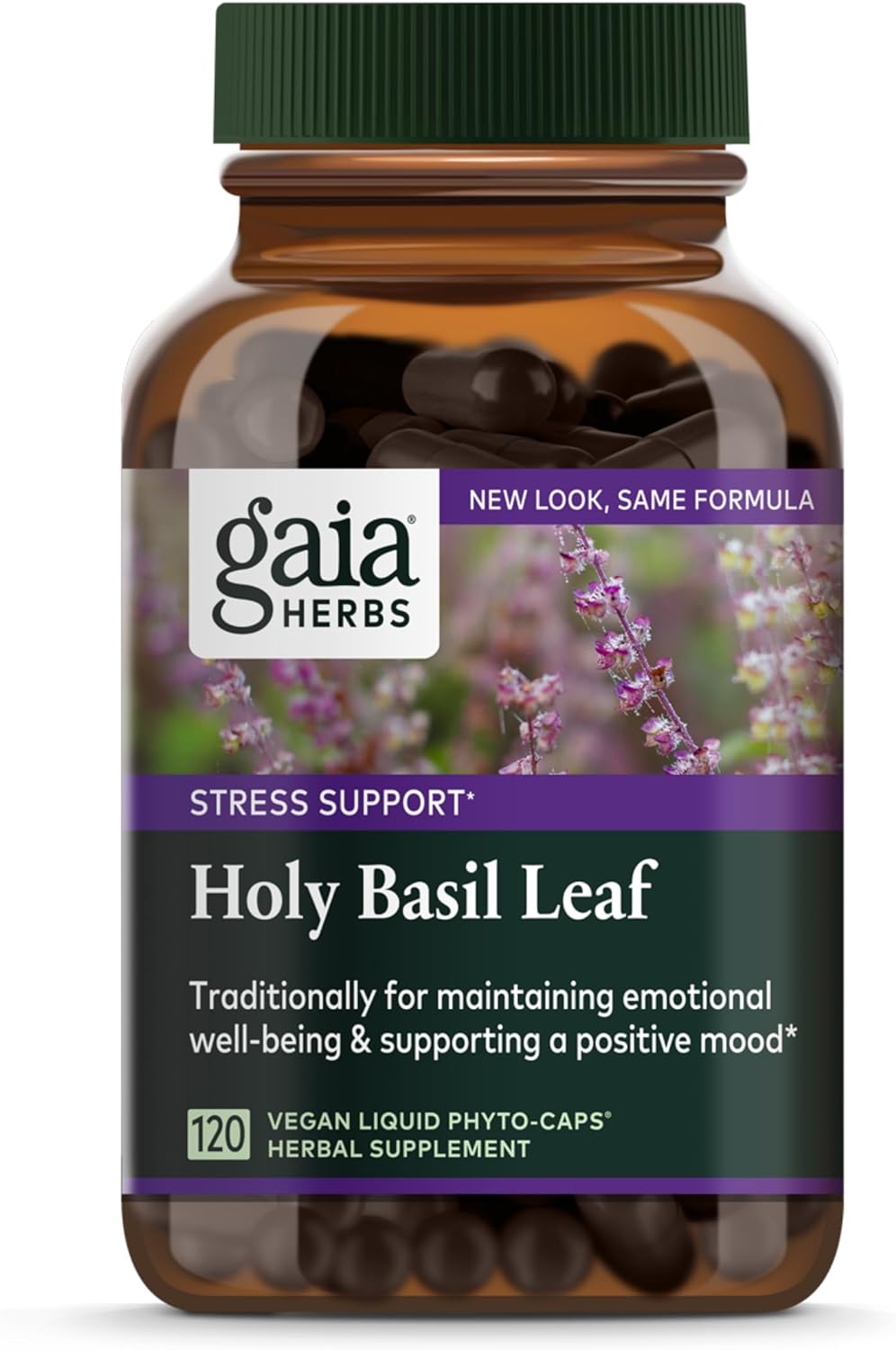 Gaia Herbs Holy Basil Leaf - Helps Sustain A Positive Mindset And Bala