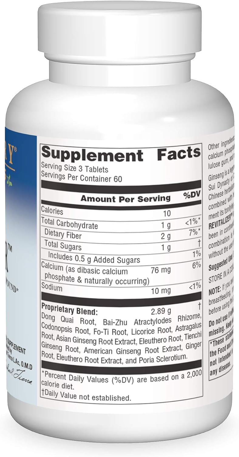 Planetary Herbals Ginseng Revitalizer 1000mg 180 Tabs