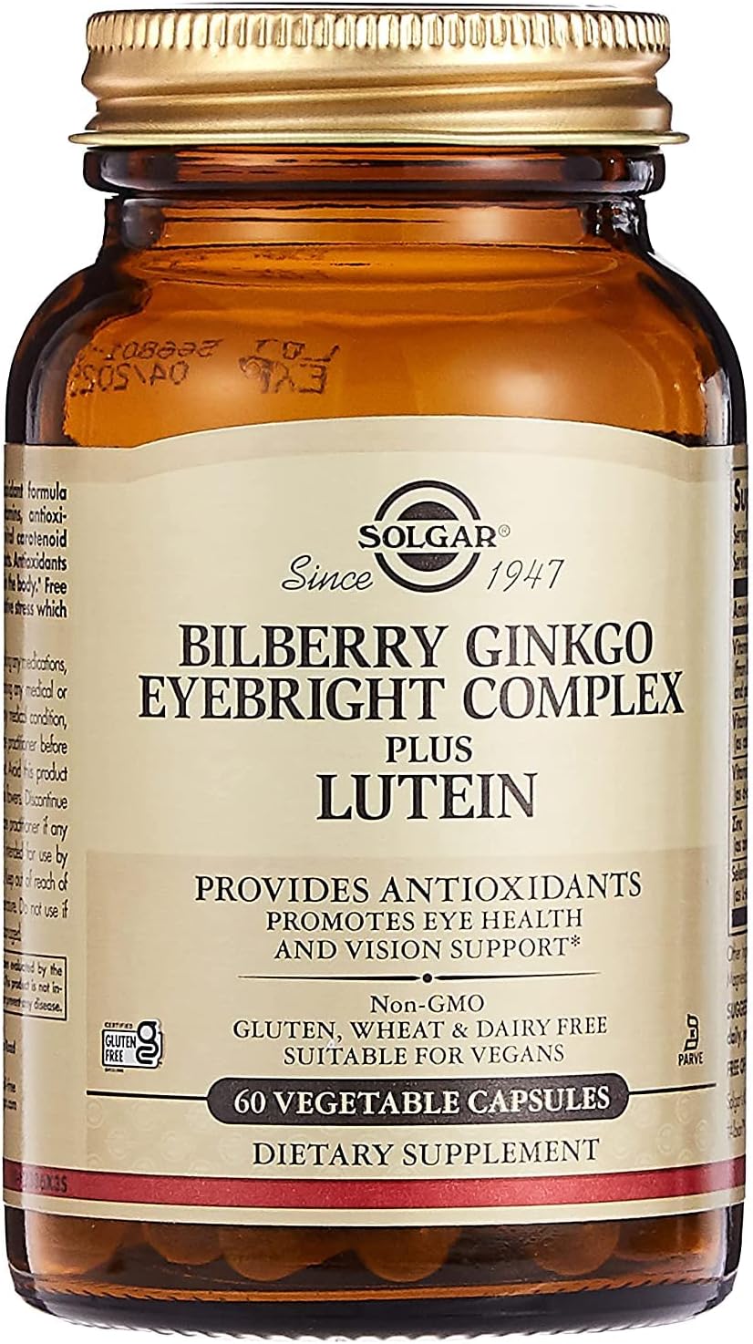 Solgar, Bilberry Ginkgo Eyebright, 60 Count
