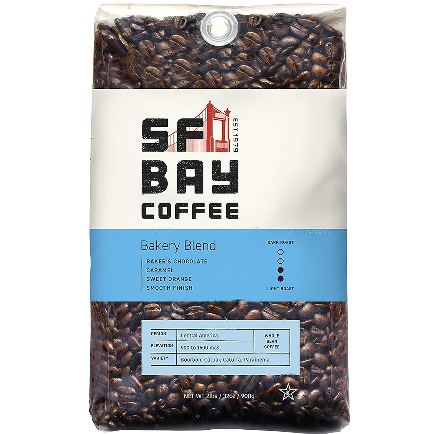 San Francisco Bay Coffee Bakery Blend Whole Bean Coffee  Medium-Light Roast