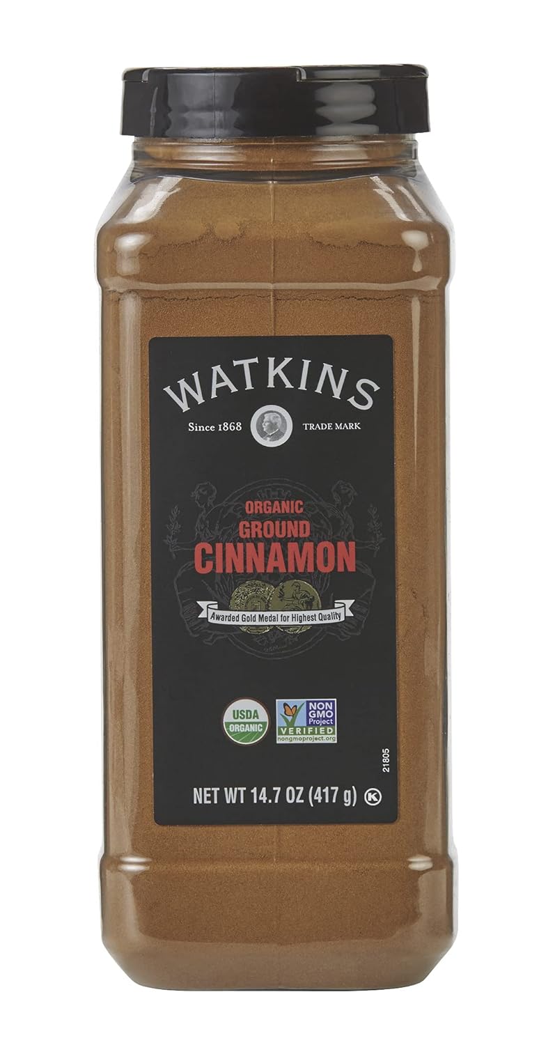 Watkins Gourmet Spice, Organic Ground Cinnamon, Bulk Food Service Size