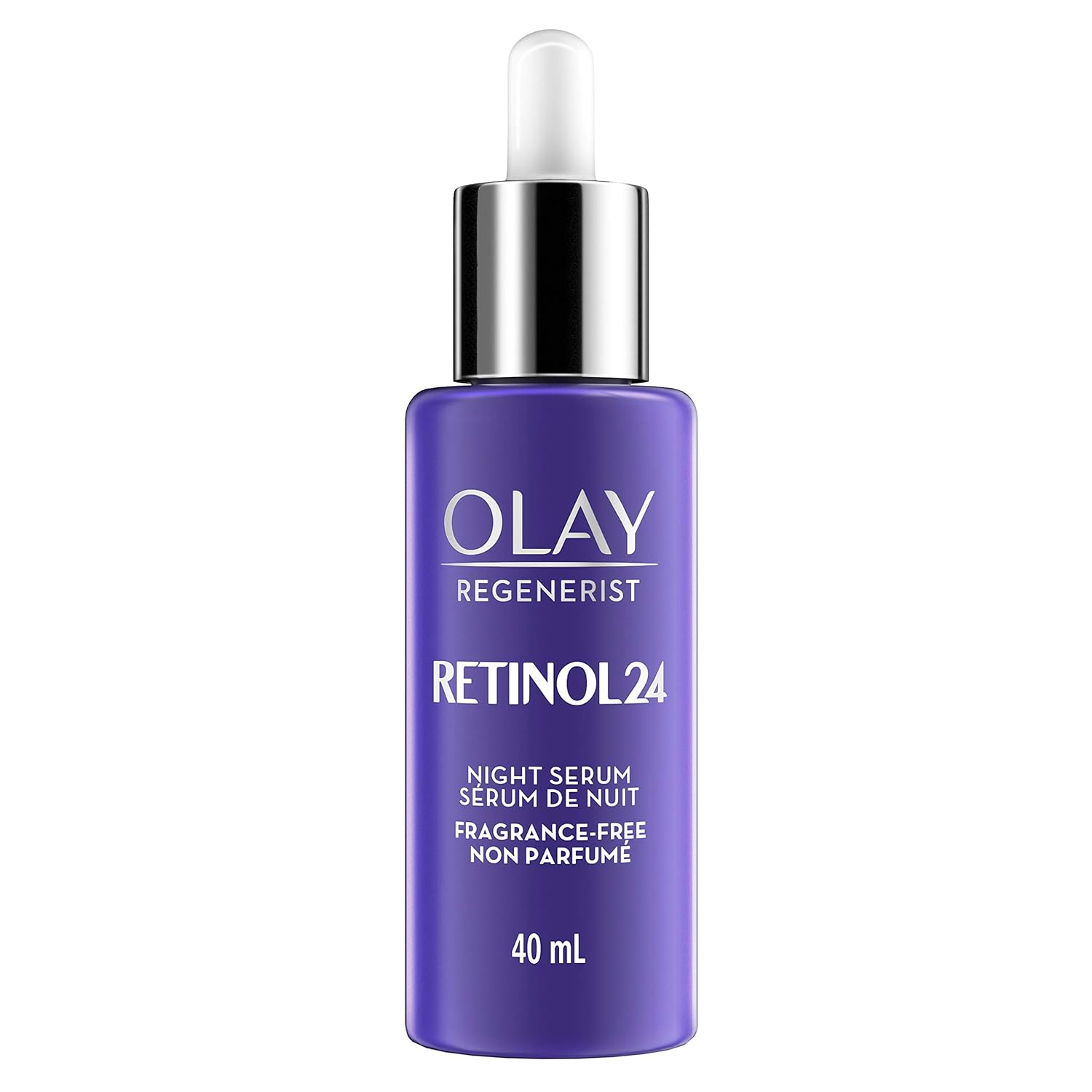 Olay regenerist retinol 24 night serum fragrance free, Unscented, 1.35
