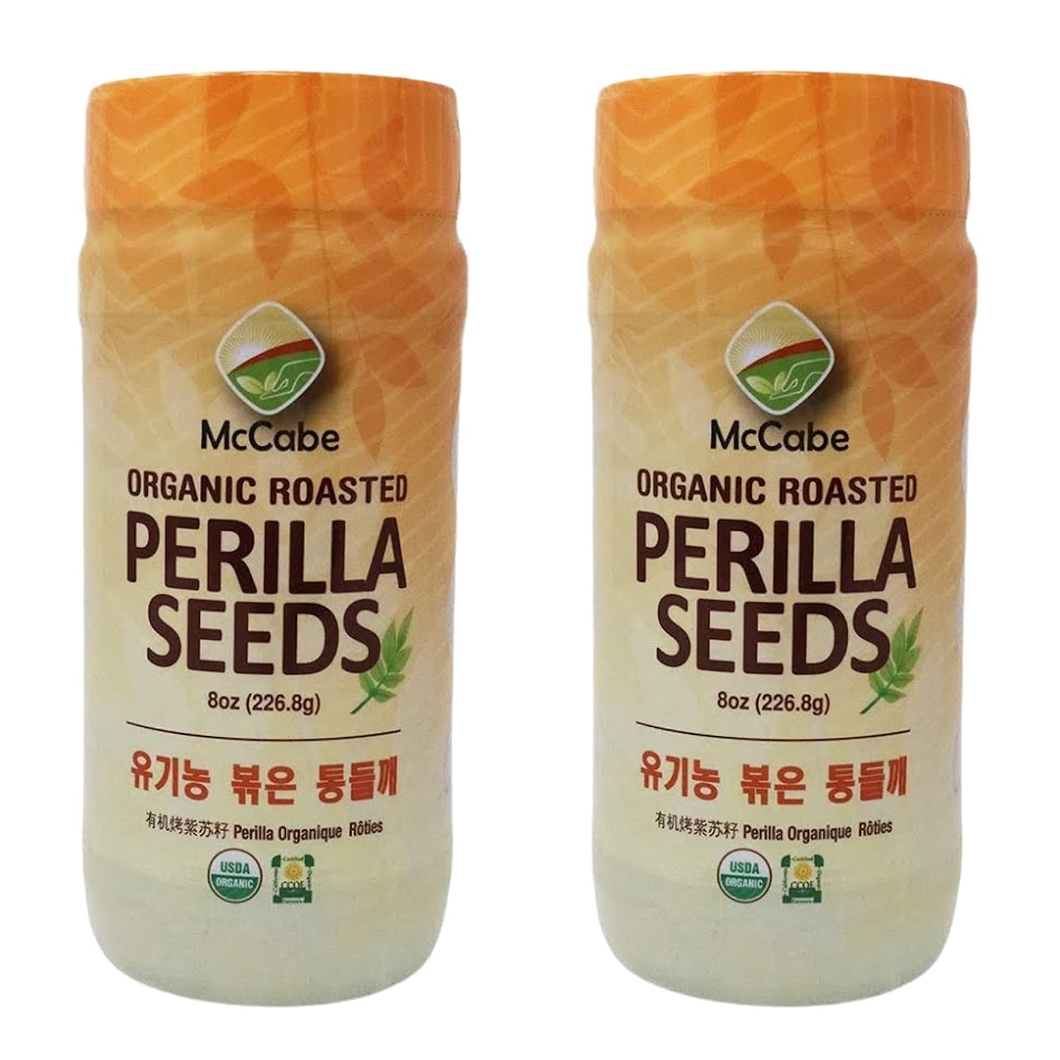 McCabe Organic Roasted Perilla Seeds,  (2 Packs), USDA Organic Certified, CCOF Certified Organic, Roasted & Packed in USA