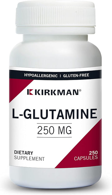 L-Glutamine 250 mg - Hypoallergenic | 250 Vegetarian Capsule