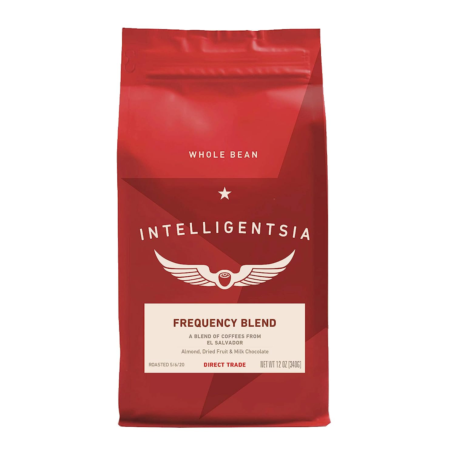 Intelligentsia Coffee, Medium Roast Whole Bean Coffee - Frequency Blend Bag with Flavor Notes of Golden Raisin, Raw Sugar and Molasses