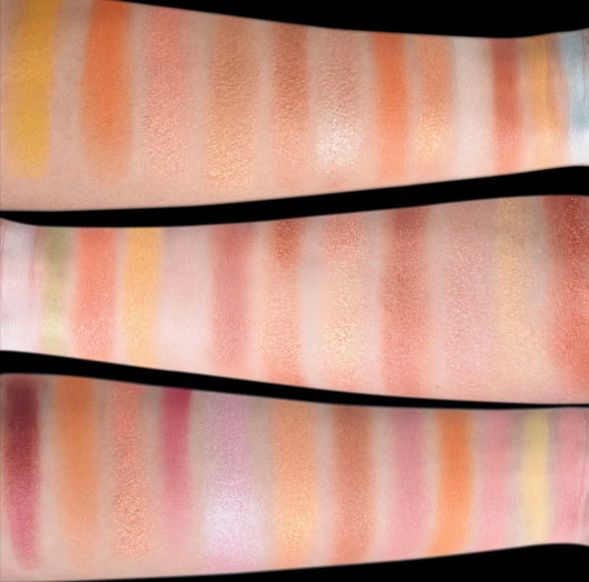 LAMUSELAND Matte Shimmer Eyeshadow Pallete Long Lasting Glitter Bulk Eye Shadow 12 Colorful High Pigmented Makeup Gift Set for Women Girls (01+02+03 & Brush)