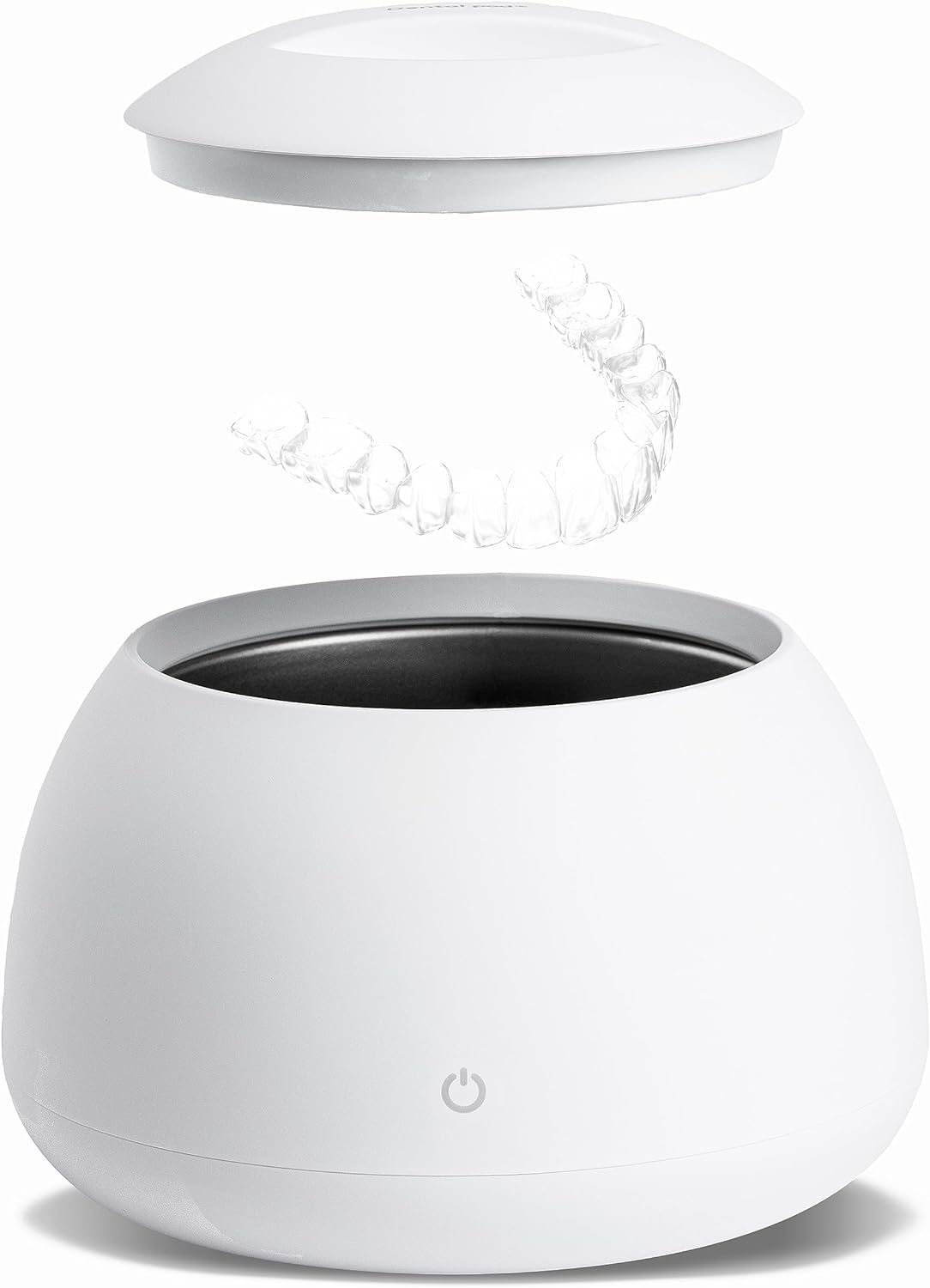 Zima Dental Arctic White Dental Pod | Cleaner for Dentures, Aligner, Retainer, Mouth Guard | Ultrasonic Cleaning Machine for All Dental Appliances