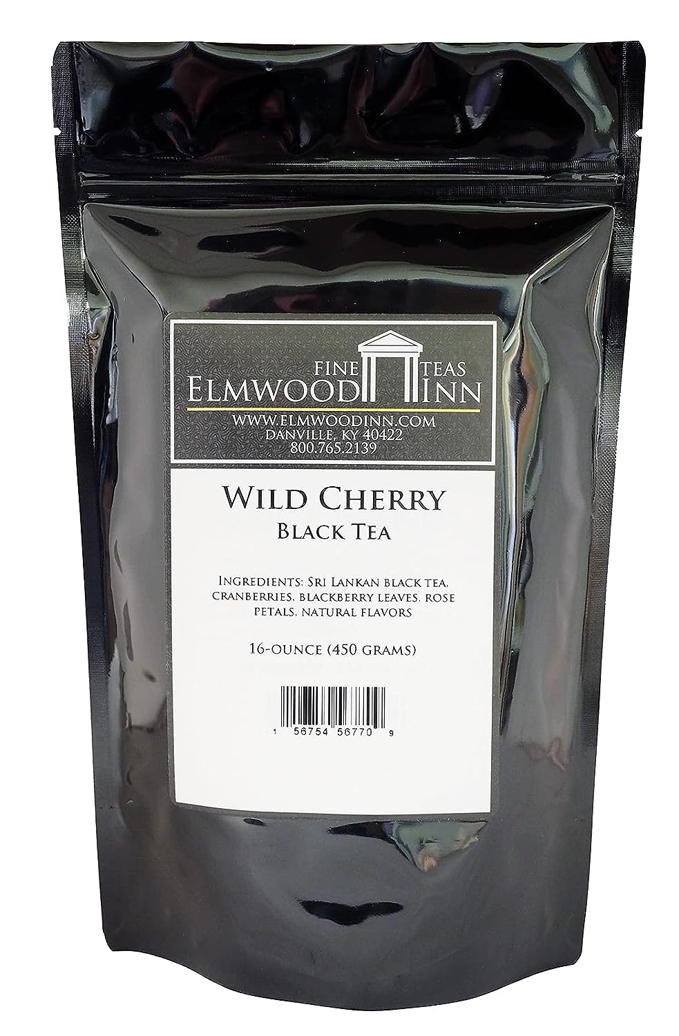 Elmwood Inn Fine Teas, Wild Cherry Black Tea Pouches