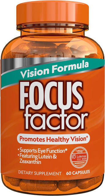 Focus Factor Vision Formula (60 Count) - Eye Vitamins with Vitamin C,