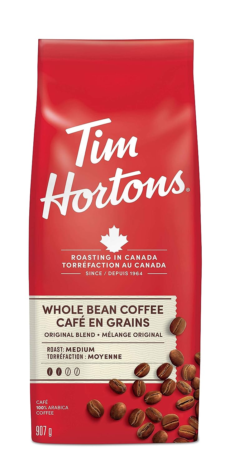 Tim Hortons Whole Bean Coffee, bag {Imported from Canada}