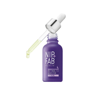 Nip+Fab Retinol Fix Booster Extreme 0.3% Retinol Liquid Drops for Face with Aloe Vera, Anti-Aging for Fine Lines and Wrinkles, 1 .