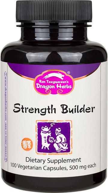 Dragon Herbs - Strength Builder Capsules - 100 Capsules, 500 mg each