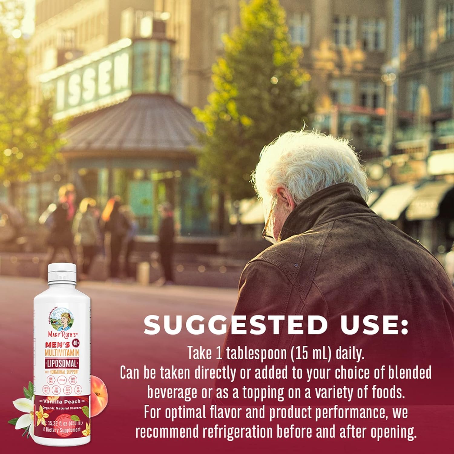 Men's 40+ Multivitamin Liposomal with Hormonal Support by MaryRuth's E