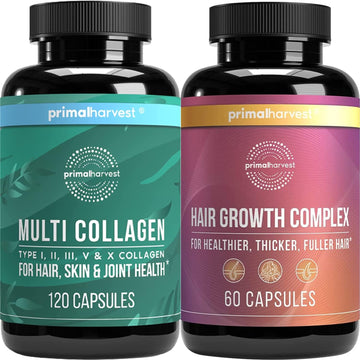 Primal Harvest Collagen & Hair Growth Capsules Supplements F