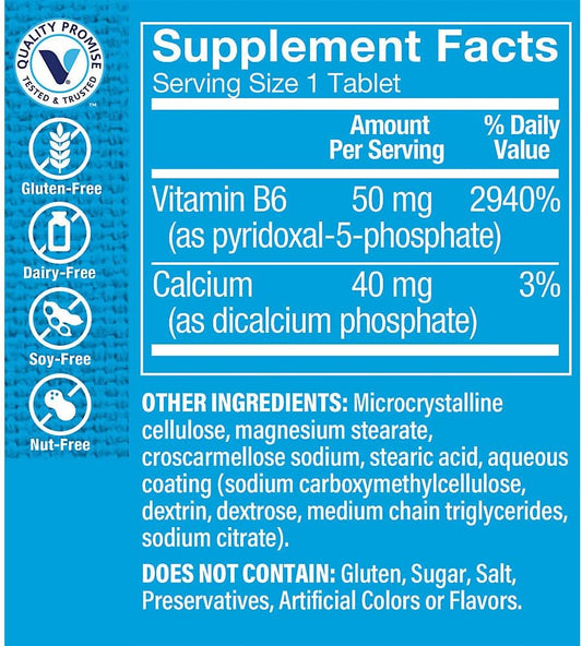 The Vitamin Shoppe P-5-P (Pyridoxal-5-Phosphate) 50MG, Coenzyme Form o