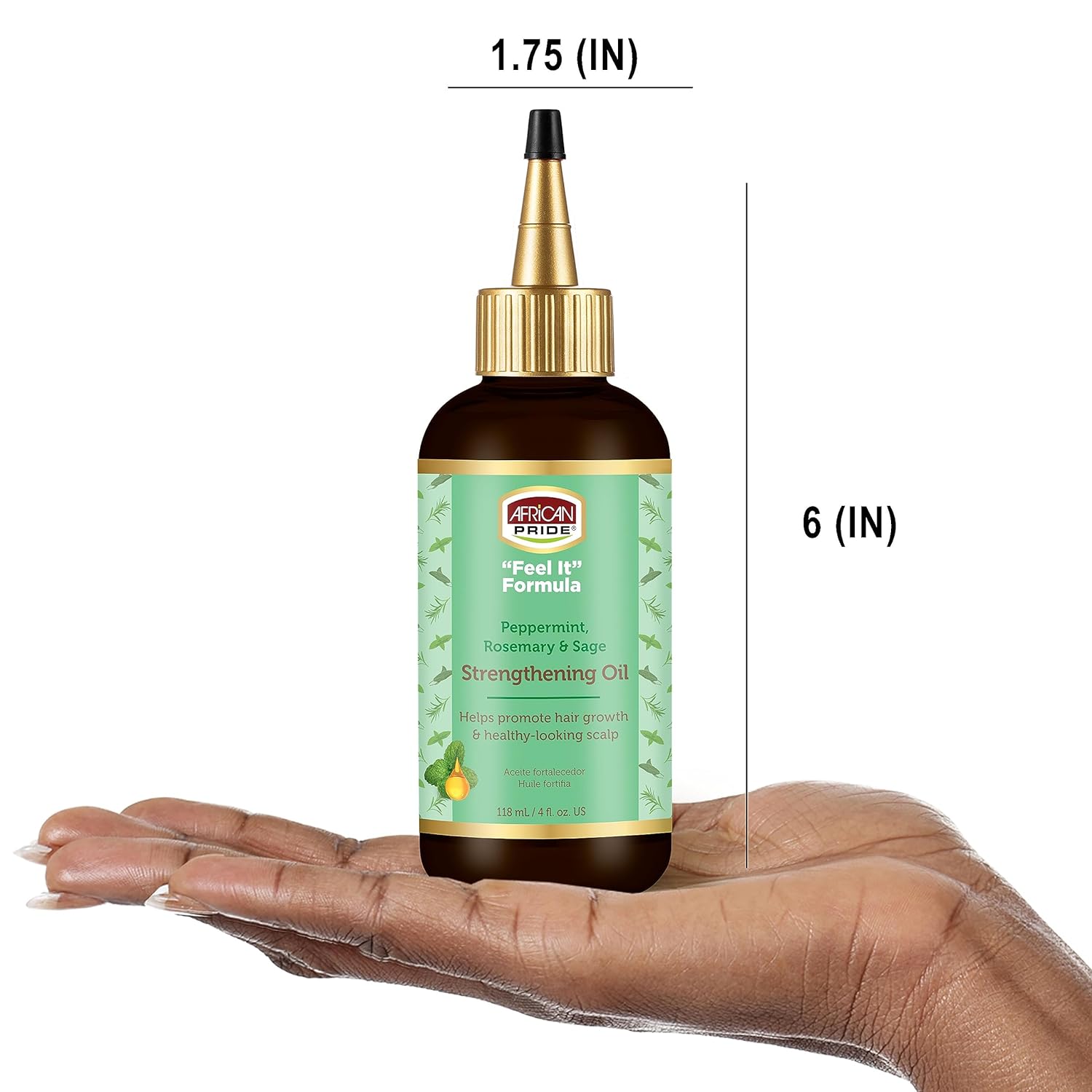  African Pride Feel It Formula, Strengthening Oil with Peppe