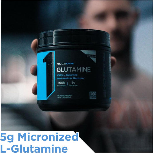 Rule 1 R1 Glutamine, Unflavored - 26.5 oz - Post-Workout Rec