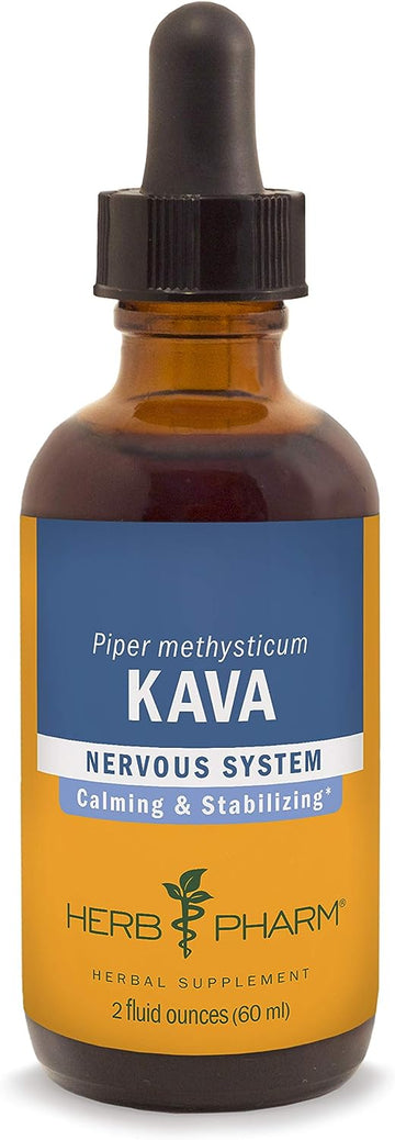 Herb Pharm Kava Root Liquid Extract to Reduce Stress and Promote Relax