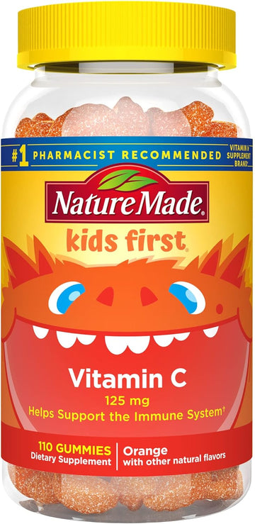 Nature Made Kids First Vitamin C Gummies, Dietary Supplement for Immun