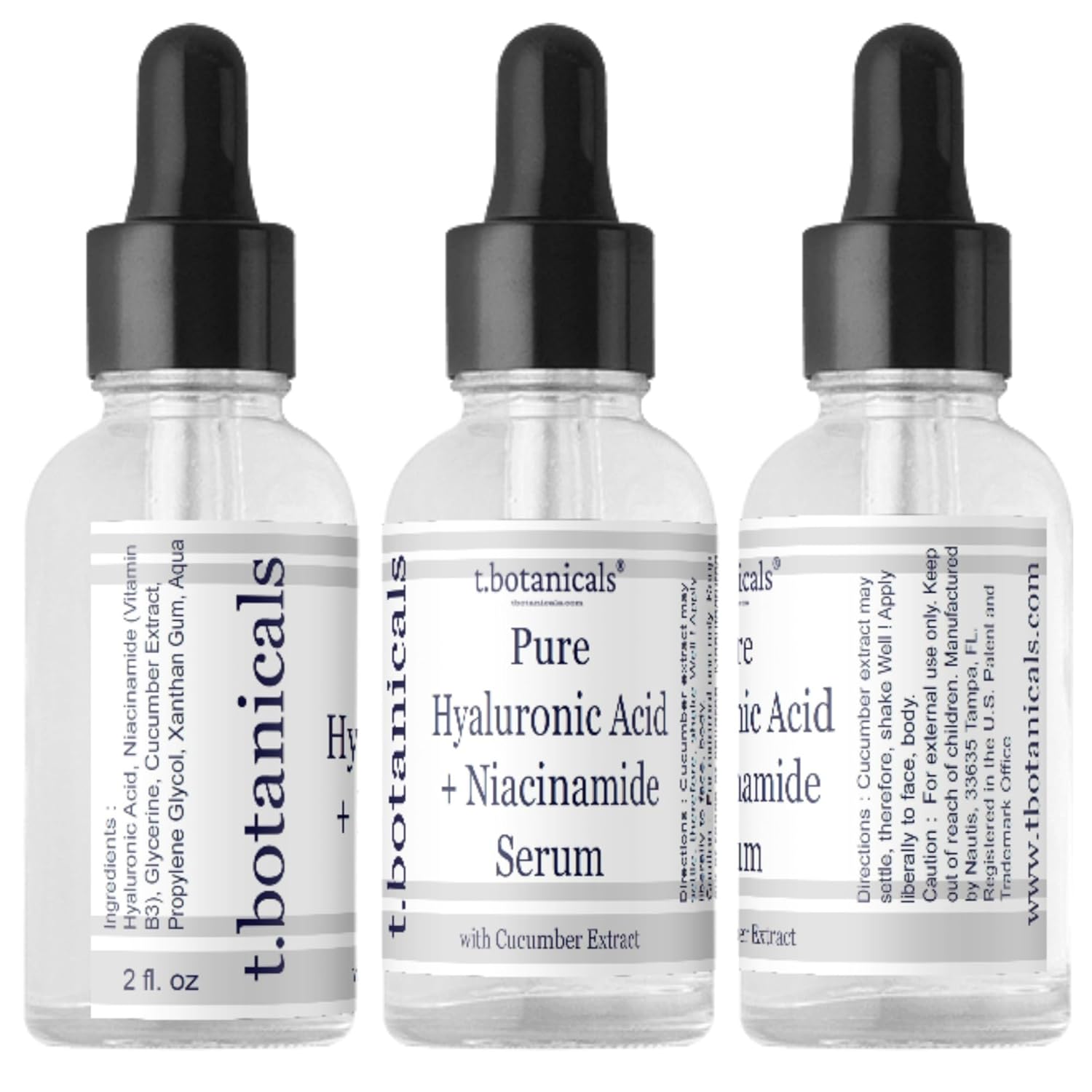 Esupli.com Pure Hyaluronic Acid and Niacinamide Serum with Cucumber Ext