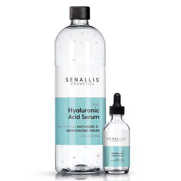 Hyaluronic Acid Serum 16   And 2  , Made From Pure Anti Aging/Wrinkle, Ultra Hydrating Moisturizer That Reduces Dry Skin Manufactured In USA