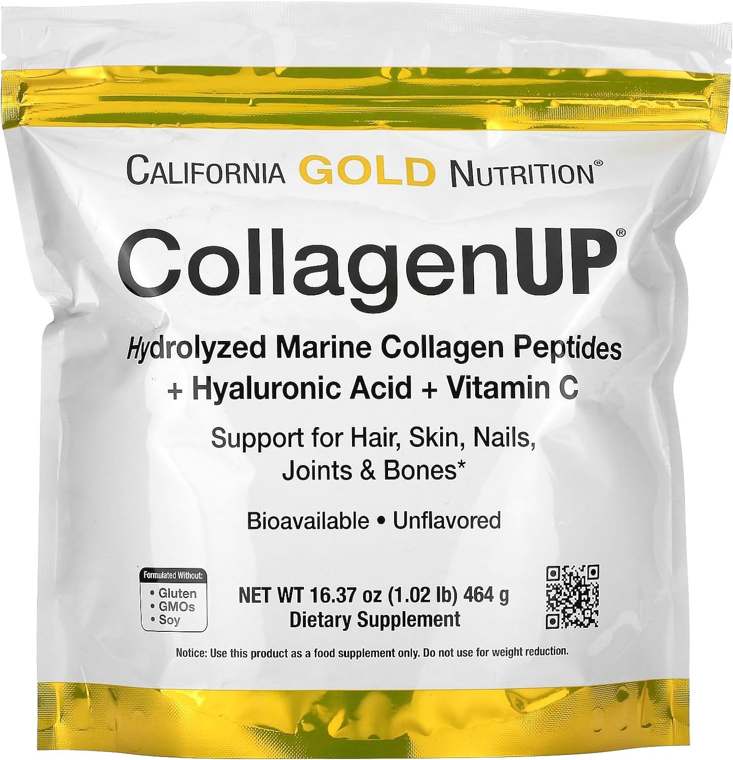 Collagen Peptides Powder With Hyaluronic Acid, Support For H