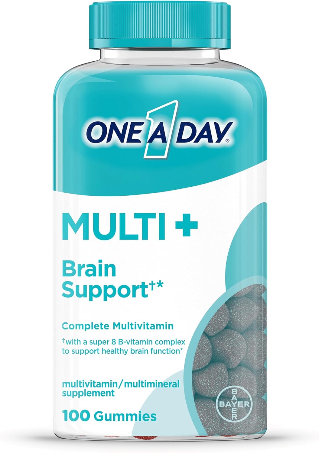 One A Day Multi+ Brain Support Gummies, Multivitamin Gummies For Men &