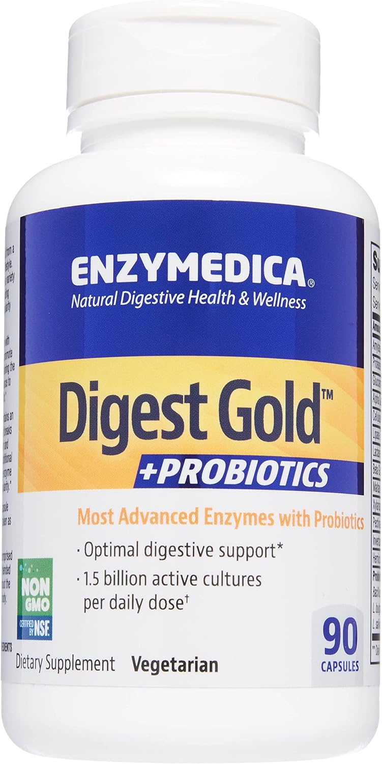 Enzymedica, Digest Gold + PROBIOTICS, Digestive Enzymes, Aid for Maxim2.75 Ounces