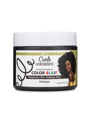 Curls Unleashed Color Blast Hair Wax, Temporary Curl Defining Wax, Molasses, (6.0 )